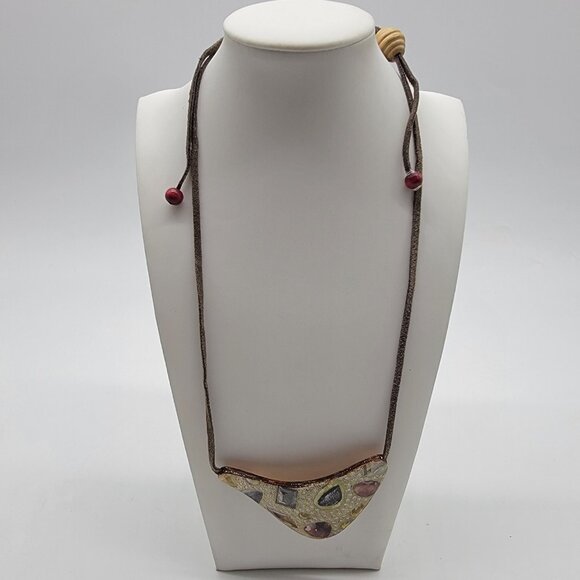 Beautiful New Handcrafted Artisan Made Necklace‎ Signed K Trost 2014 - Picture 2 of 9